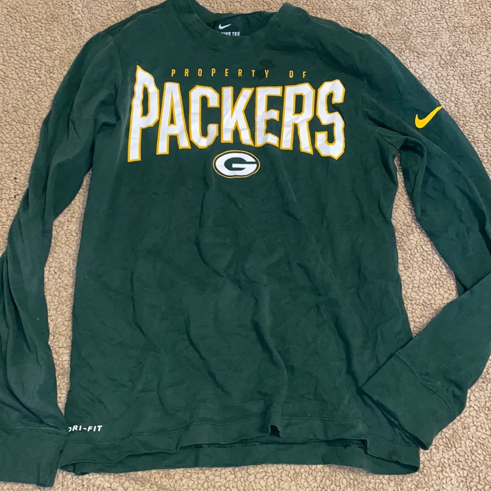 Men’s Green Bay Packers T-shirt Long sleeve Medium
